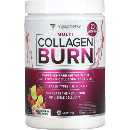 Multi Collagen Burn, Aardbeienlimonade, 216G(7.62Oz)