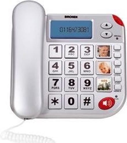 Brondi Super Bravo Plus Analoge telefoon Nummerherkenning Wit