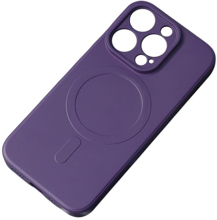 Hurtel Silicone Case - Smartphone Hoesje - iPhone 15 Pro Max - Fiolet - MagSafe