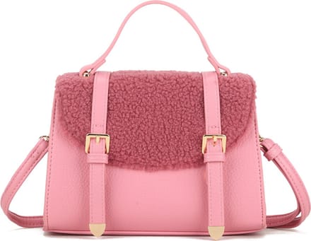 Giuliano kunstlederen handtas Paige - Teddy - Messenger - Mini - Roze - Dames