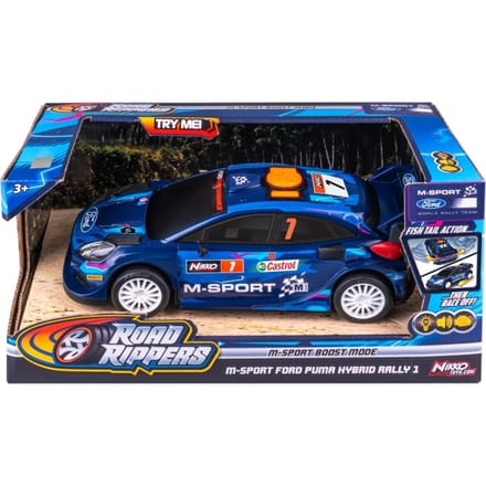 Nikko M-Sport Boost Mode Ford Puma Rally speelgoedauto 25 cm - Licht & geluid - Drift effect - vanaf 3 jaar