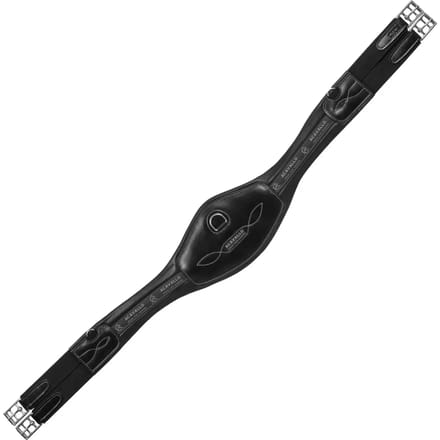 Anatomische springriem voor paard van leer Acavallo