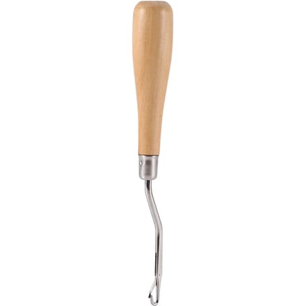 Haaknaald Latch Hook met Houten Handvat CraftHairextensionhaak6.22 Lang beige