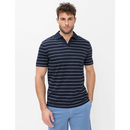 Brax Heren Poloshirt  Style PAZ navy, donkerblauw, maat M