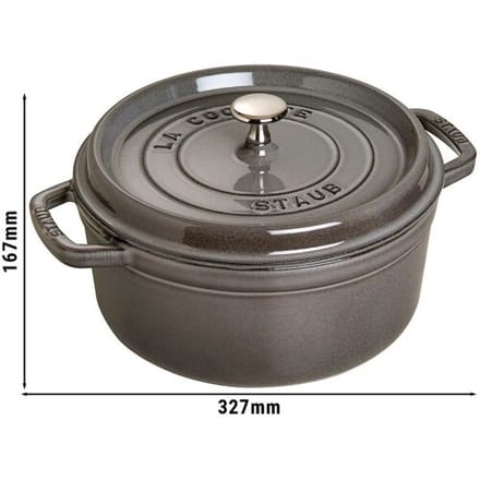 STAUB LA COCOTTE - Kookpot - Ø 260mm - Gietijzer - Grafietgrijs