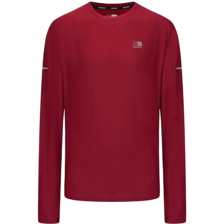 Karrimor Heren-T-shirt met lange mouwen en reflecterende details (Bes)