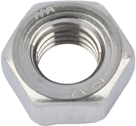 Wurth - DIN 929 roestvast staal A2 blank - Zeskant lasmoer DIN 929, RVS A2, blank - x 200 st