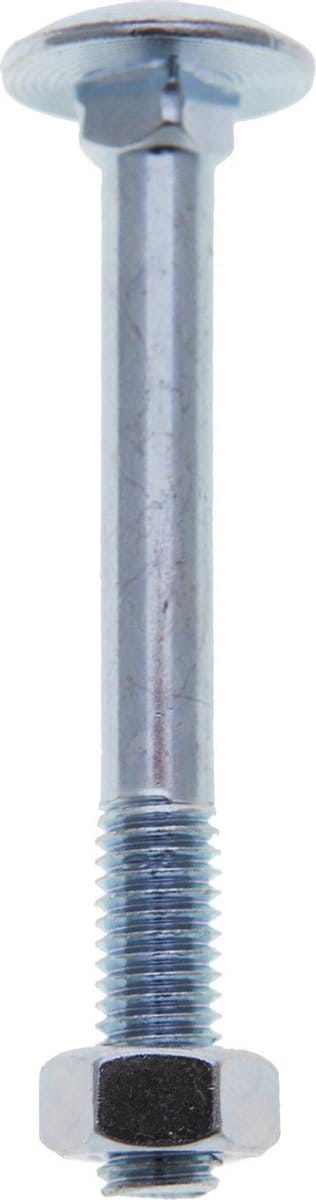 Slotbout met moer. M6 x 70mm. lang. RVS-A2. 5 stuks Houtbout. Ifix.