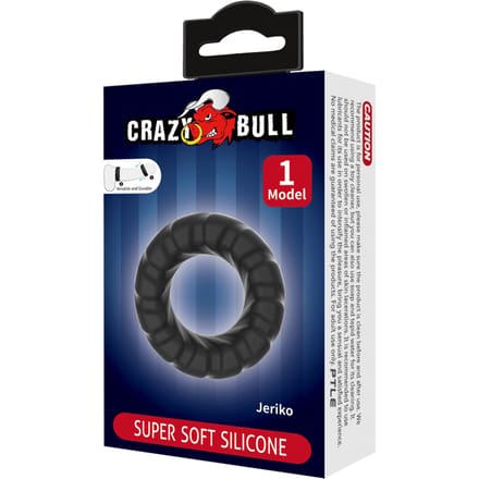 Crazy Bull - Jeriko - Cock Ring - Model 1 - Zwart