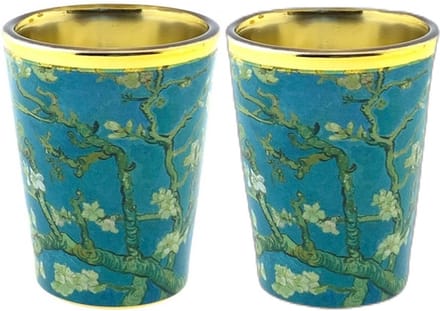 Set van 2 shotglaasjes Vincent van Gogh Amandelbloesem