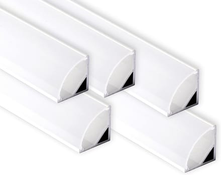 Aluminium Balkprofiel Hoekprofiel Wit voor LED Strips 10 Meter