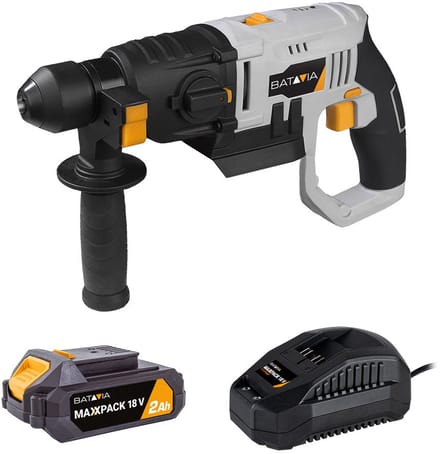 Batavia 18V Accu Boorhamer SDS+ Incl. 2.0Ah Accu 2.4A Lader