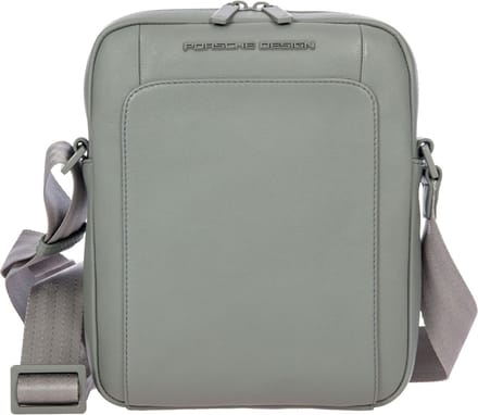 PORSCHE DESIGN Leren Schoudertas Roadster Shoulderbag Grey Grijs