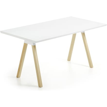 Kave Home Stick - Eetkamertafel - Wit - 180 x 90 cm
