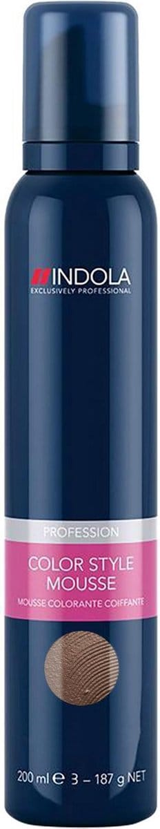 Indola Color Style Mousse Light Brown - Haarmousse - 200 ml