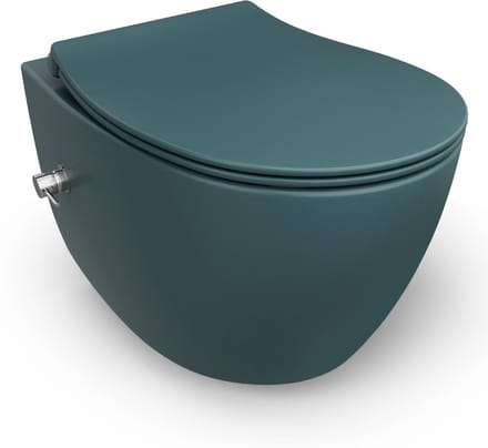 Isvea Sentimenti Hangtoilet met Bidet - Petrolgroen