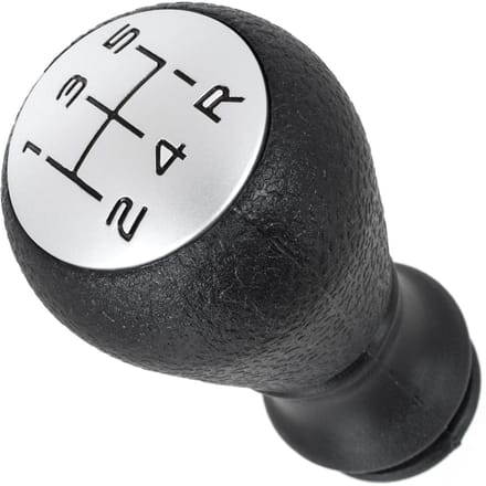 MODECAR - Versnellingspookknop - Zwart - Mat Zilver - Peugeot Compatibel