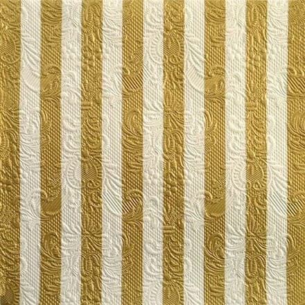 Lunch Servetten Elegance Stripes Gold - Ambiente - 33x33 cm