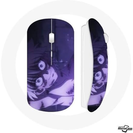 Souris Sans Fil - MANIACASE - Killua Zoldyck - Violet - Compatible Mac et PC - Wi-Fi