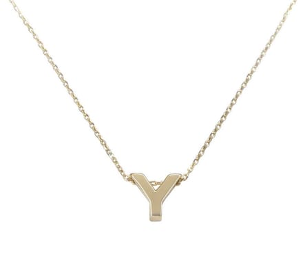 Gouden ketting met Y hanger