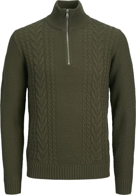 JACK&JONES - JJCRAIG KNIT HALF ZIP - Heren - Gebreide truien
