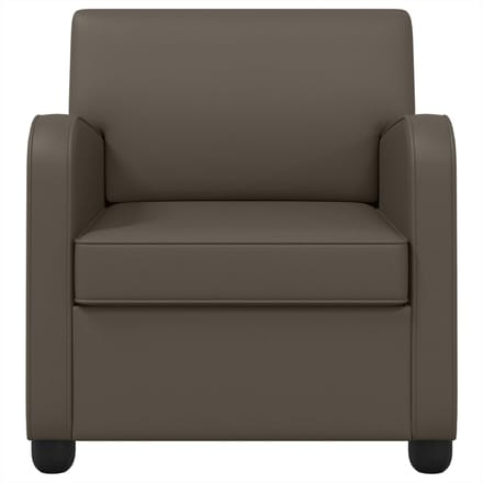 vidaXL - Fauteuil - Grijs - Kunstleer