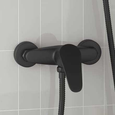 vidaXL - Douchemengkraan - Zwart - G - 1 - / - 2 - inches