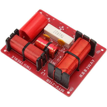 Audio Speaker Frequentieverdeling 2 Hoge Tonen 1 Bas 150W 2-Weg Crossover Filter voor Vervanging