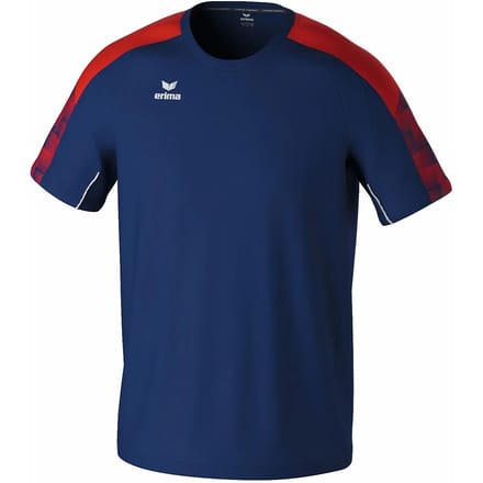 Erima Evo Star T-Shirt Kinderen - Marine / Rood | Maat: 152