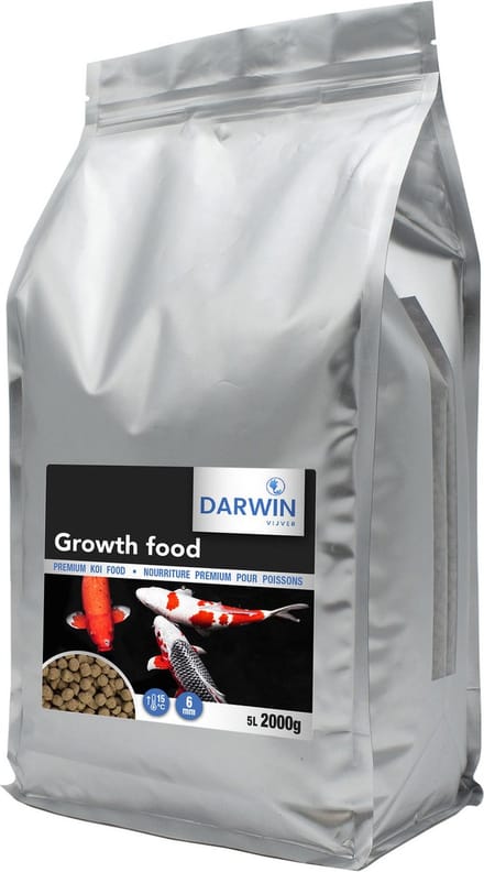 Darwin Premium Growth Food - Vijvervoer - 6 mm 5 l