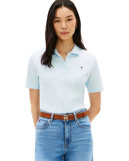 Tommy Hilfiger 1985 Regular Pique Polo Keepsake Blue Größe: S | Poloshirts Outlet | Damen | Blau