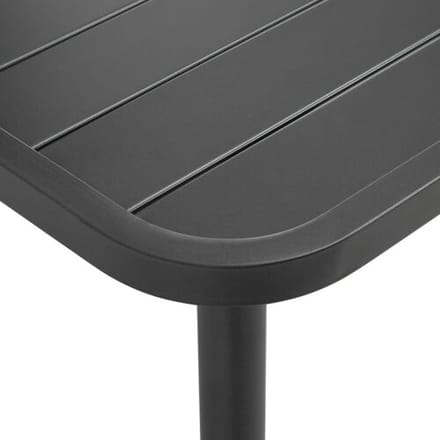 vidaXL - Tuintafel - 80x80x72 - cm - staal - donkergrijs