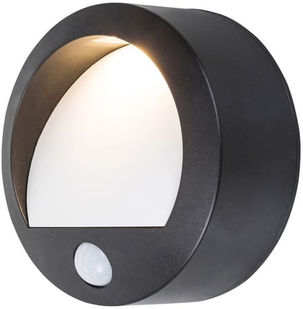 Rabalux - Buitenlamp - buitentrap wandlamp - Traplamp - bewegingssensor - 1,5W - LED - IP44 - zwart