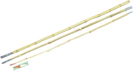 Bamboe Vishengel - Benson Demontabele bamboe hengel - 305 cm - lichtgewicht en flexibel