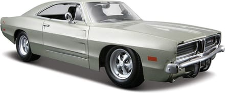 Maisto Modelauto/speelgoedauto Dodge Charger R/T 1969 - zilver - schaal 1:24