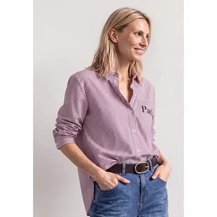 Blouse met lange mouwen en tekstprint