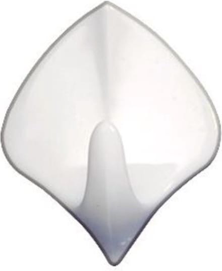 Wenko Ophanghaak Diamant 4 X 5 X 3 Cm Wit 2 Stuks