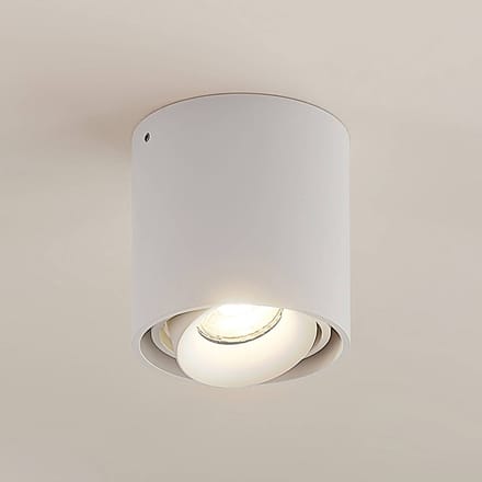 Arcchio - plafondlamp - 1licht - Aluminium - H: 9.4 cm - GU10 - wit