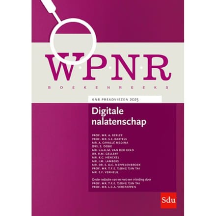 Digitale Nalatenschap - Wpnr Boekenreeks - Lucienne van der Geld