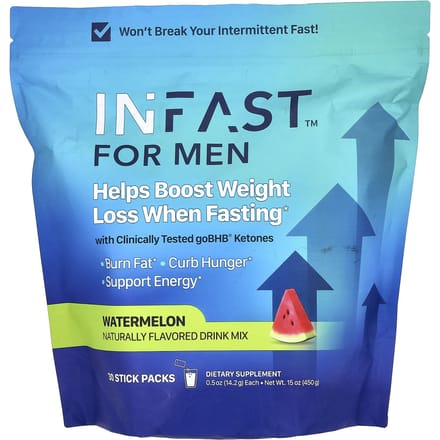 Cétones Réels, INFAST pour Hommes, Pastèque, 30 sachets, 14,2 g (0,5 once) chaque