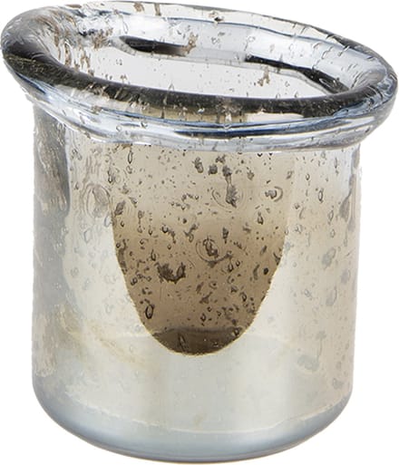 Clayre & Eef Theelichthouder Ø 10x9 cm Groen Glas