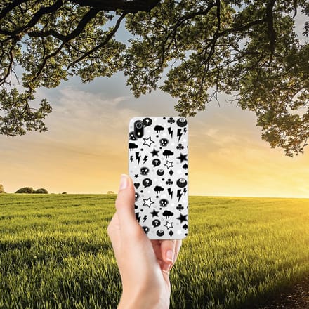 Silicone Back Case Xiaomi Redmi 7A Silver Punk