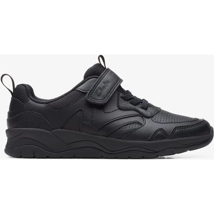 ClowderSprintK Zwarte Leren Schoenen