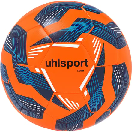 Uhlsport Team (Sz. 5) Trainingsbal - Wit / Marine / Fluo Oranje | Maat: 5