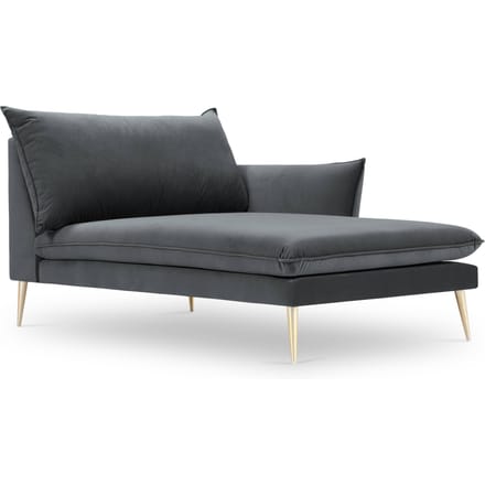 Chaise Longue Elio rechts velvet | Milo Casa