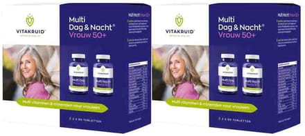 Vitakruid - Multi Dag & Nacht Vrouw 50+ - 2 x 2x90 tabletten - Voordeelverpakking