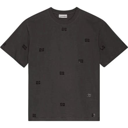 Ganni T-shirts en Polo Zwart