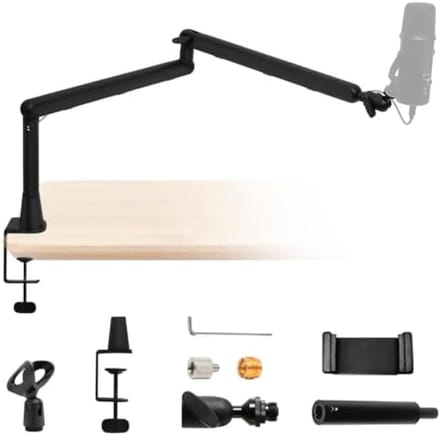 PromoHome Studio Microfoonarm - Verstelbare Microfoonhouder met Popfilter