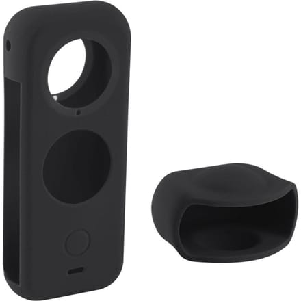 PULUZ stofdichte siliconen beschermhoes voor het volledige lichaam met lensafdekking vervanging voor Insta360 ONE X2 zwart