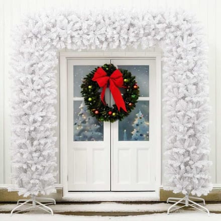 vidaXL - Kerstboog - 240 - cm - wit